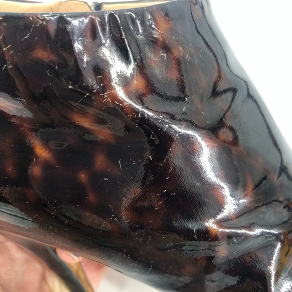 Giuseppe Zanotti Patent Leather Ankle Boots Tortoise Shell Heels Booties 38 US 8 - Picture 13 of 16